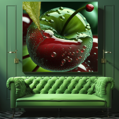 Green Tea and Popcorn Wall Art Print