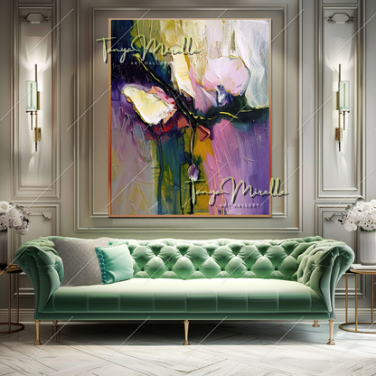Abstract Contemporary Oil Painting, Large Wall Decor #215