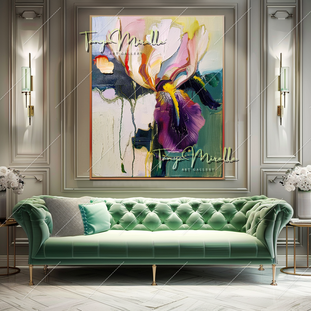 Abstract Contemporary Oil Painting, Large Wall Decor #215
