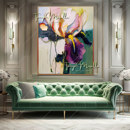 Abstract Contemporary Oil Painting, Large Wall Decor #215