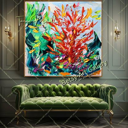{{ product.title }} canvas artwork by Tanya Mirelle – modern wall decor – original artwork for home, living room, office, or gallery