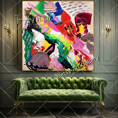 {{ product.title }} canvas artwork by Tanya Mirelle – modern wall decor – original artwork for home, living room, office, or gallery