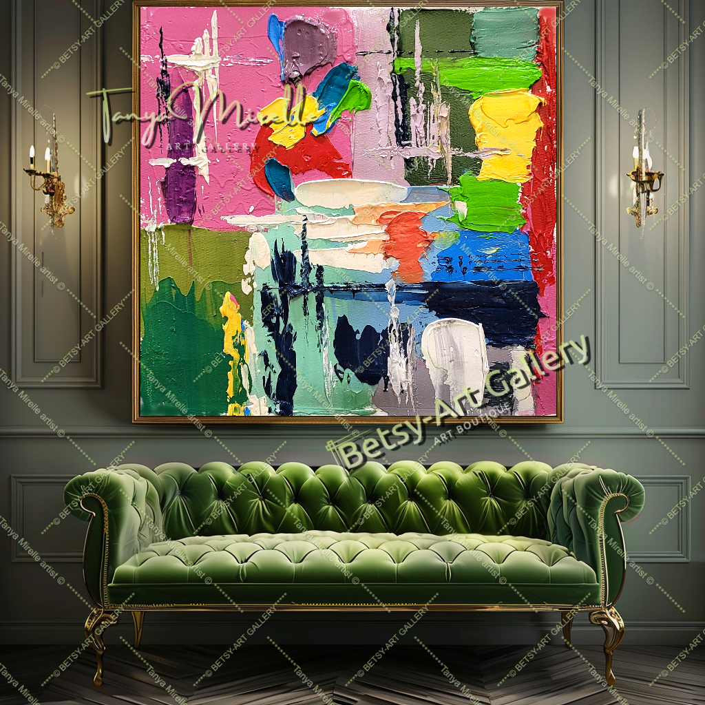 {{ product.title }} canvas artwork by Tanya Mirelle – modern wall decor – original artwork for home, living room, office, or gallery