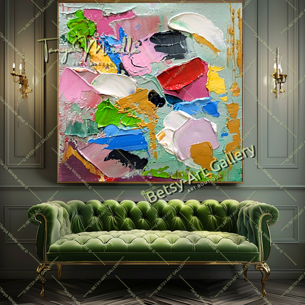 {{ product.title }} canvas artwork by Tanya Mirelle – modern wall decor – original artwork for home, living room, office, or gallery