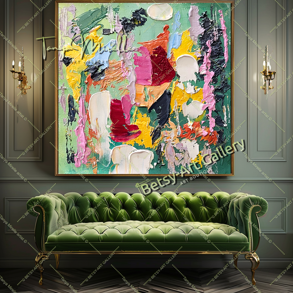 {{ product.title }} canvas artwork by Tanya Mirelle – modern wall decor – original artwork for home, living room, office, or gallery