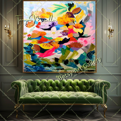 {{ product.title }} canvas artwork by Tanya Mirelle – modern wall decor – original artwork for home, living room, office, or gallery