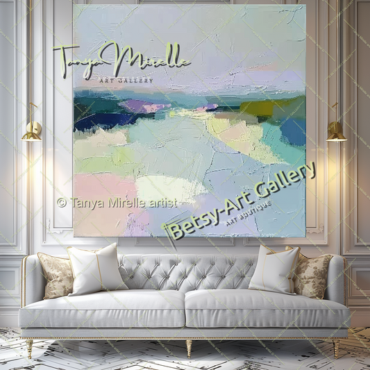 {{ product.title }} canvas artwork by Tanya Mirelle – modern wall decor – original artwork for home, living room, office, or gallery