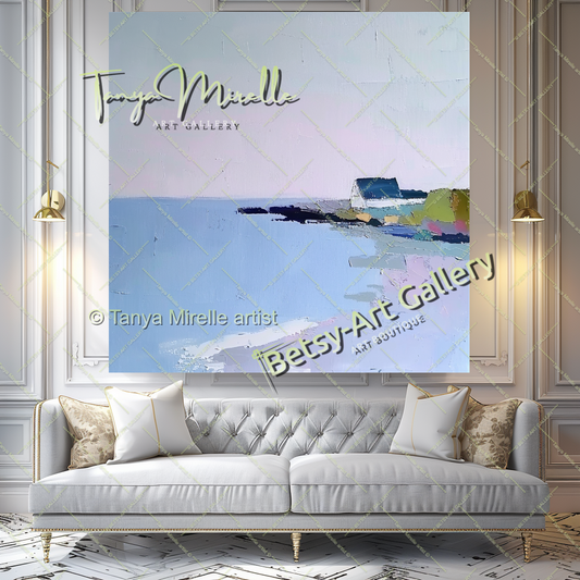 {{ product.title }} canvas artwork by Tanya Mirelle – modern wall decor – original artwork for home, living room, office, or gallery