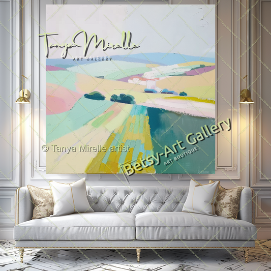 {{ product.title }} canvas artwork by Tanya Mirelle – modern wall decor – original artwork for home, living room, office, or gallery