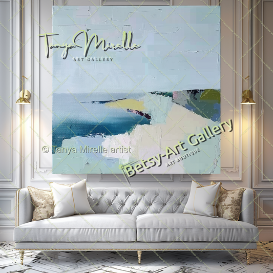 {{ product.title }} canvas artwork by Tanya Mirelle – modern wall decor – original artwork for home, living room, office, or gallery