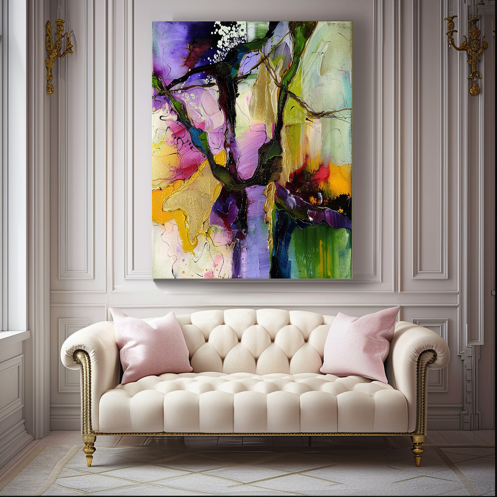 {{ product.title }} canvas artwork by Tanya Mirelle – modern wall decor – original artwork for home, living room, office, or gallery