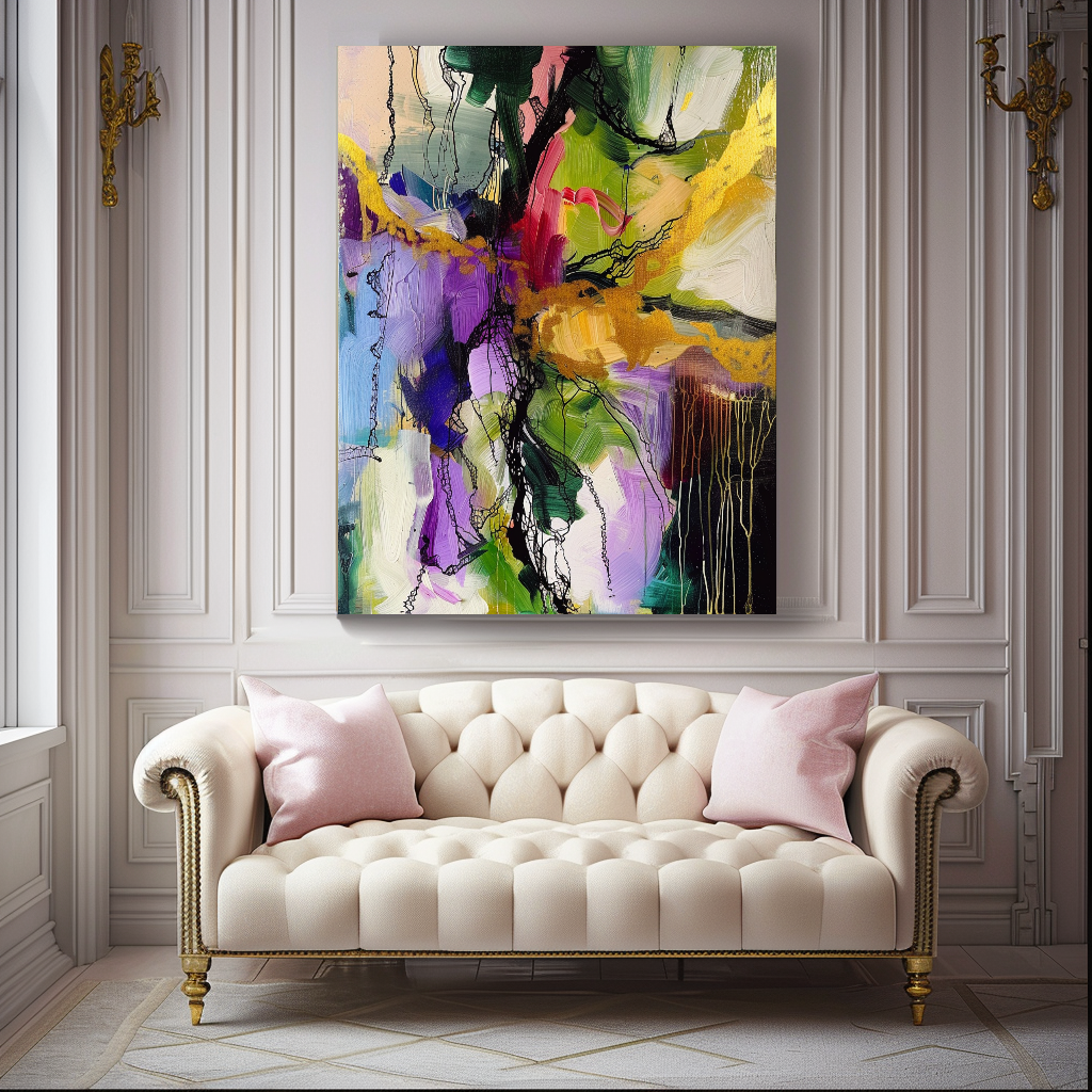 {{ product.title }} canvas artwork by Tanya Mirelle – modern wall decor – original artwork for home, living room, office, or gallery