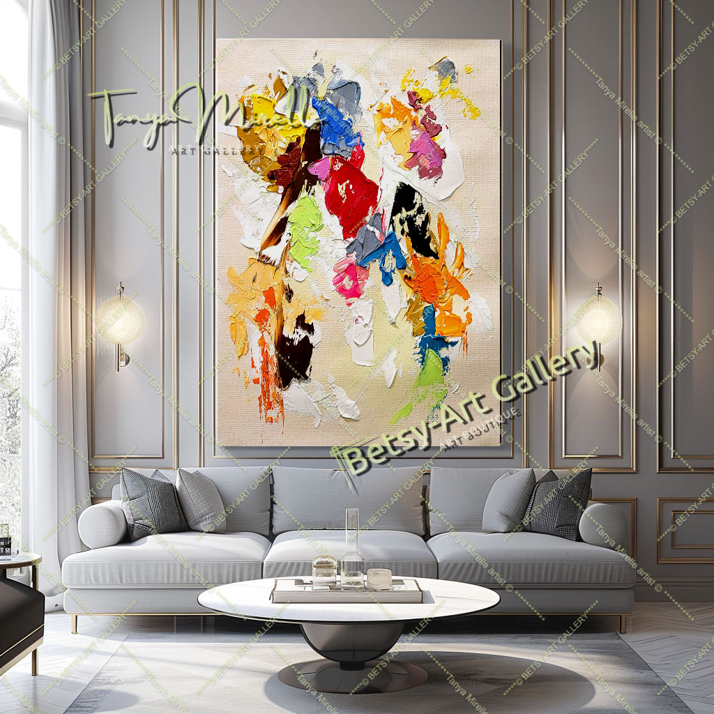 {{ product.title }} canvas artwork by Tanya Mirelle – modern wall decor – original artwork for home, living room, office, or gallery