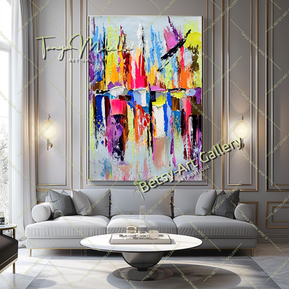 {{ product.title }} canvas artwork by Tanya Mirelle – modern wall decor – original artwork for home, living room, office, or gallery