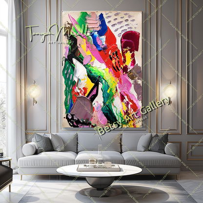 {{ product.title }} canvas artwork by Tanya Mirelle – modern wall decor – original artwork for home, living room, office, or gallery