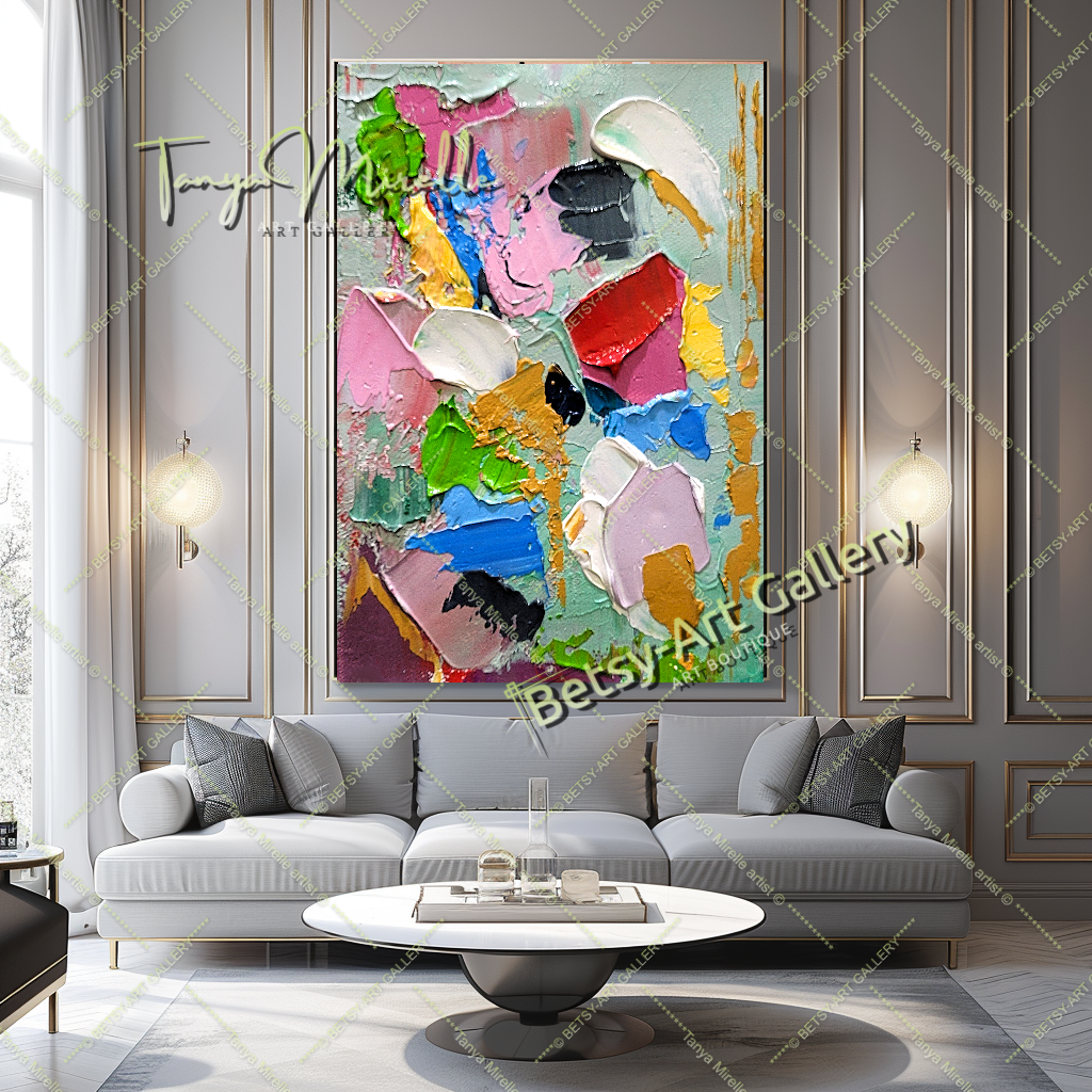 {{ product.title }} canvas artwork by Tanya Mirelle – modern wall decor – original artwork for home, living room, office, or gallery
