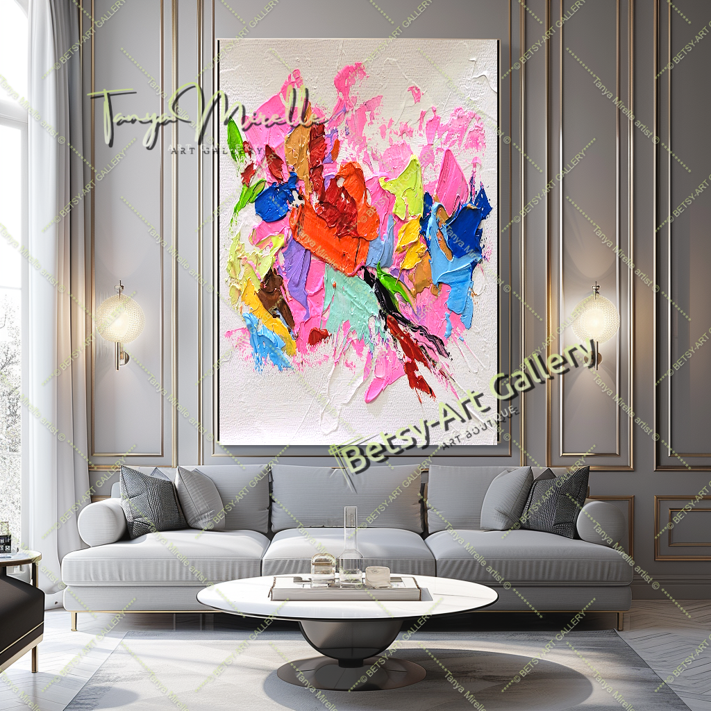 {{ product.title }} canvas artwork by Tanya Mirelle – modern wall decor – original artwork for home, living room, office, or gallery