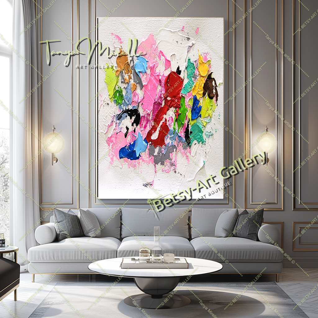 {{ product.title }} canvas artwork by Tanya Mirelle – modern wall decor – original artwork for home, living room, office, or gallery