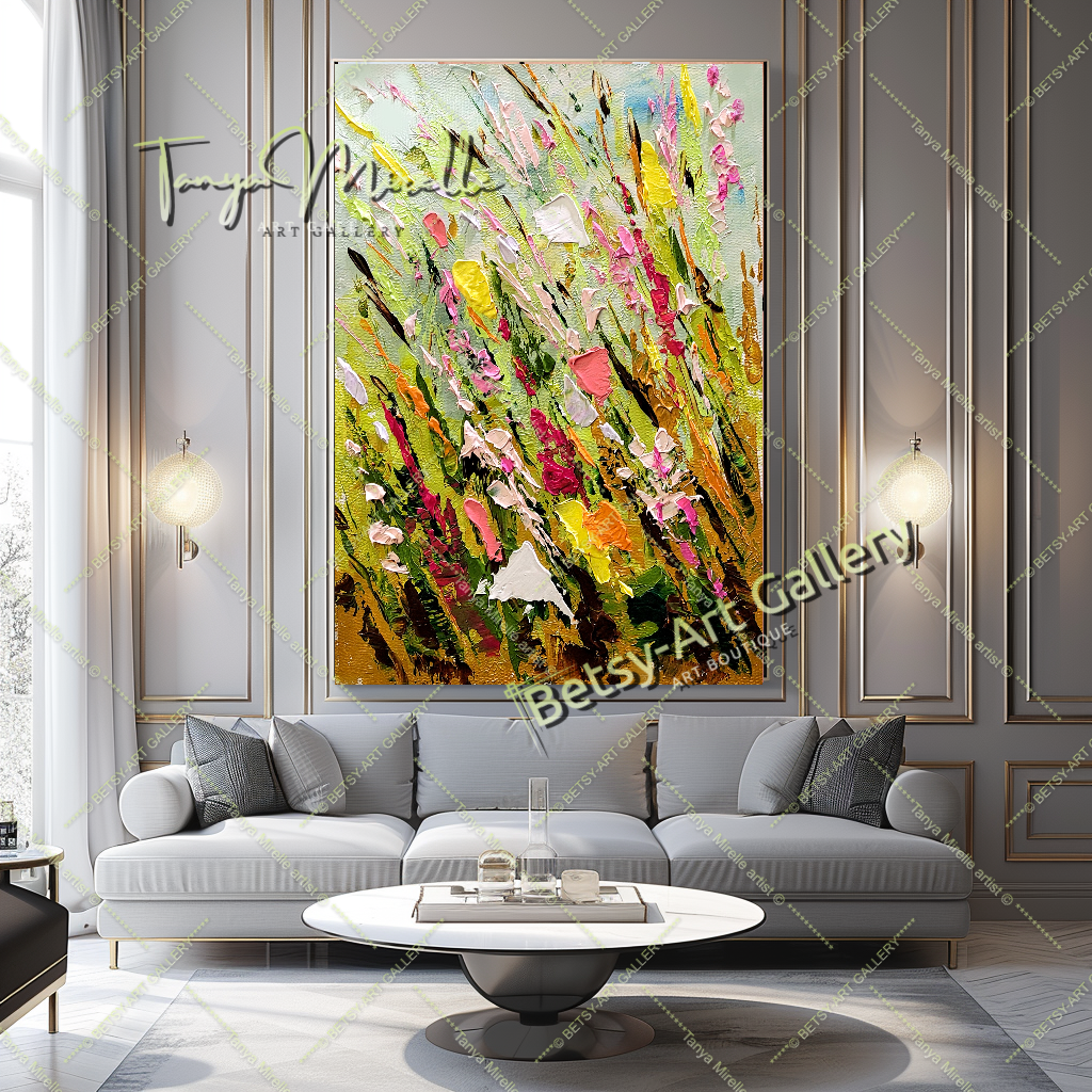 {{ product.title }} canvas artwork by Tanya Mirelle – modern wall decor – original artwork for home, living room, office, or gallery