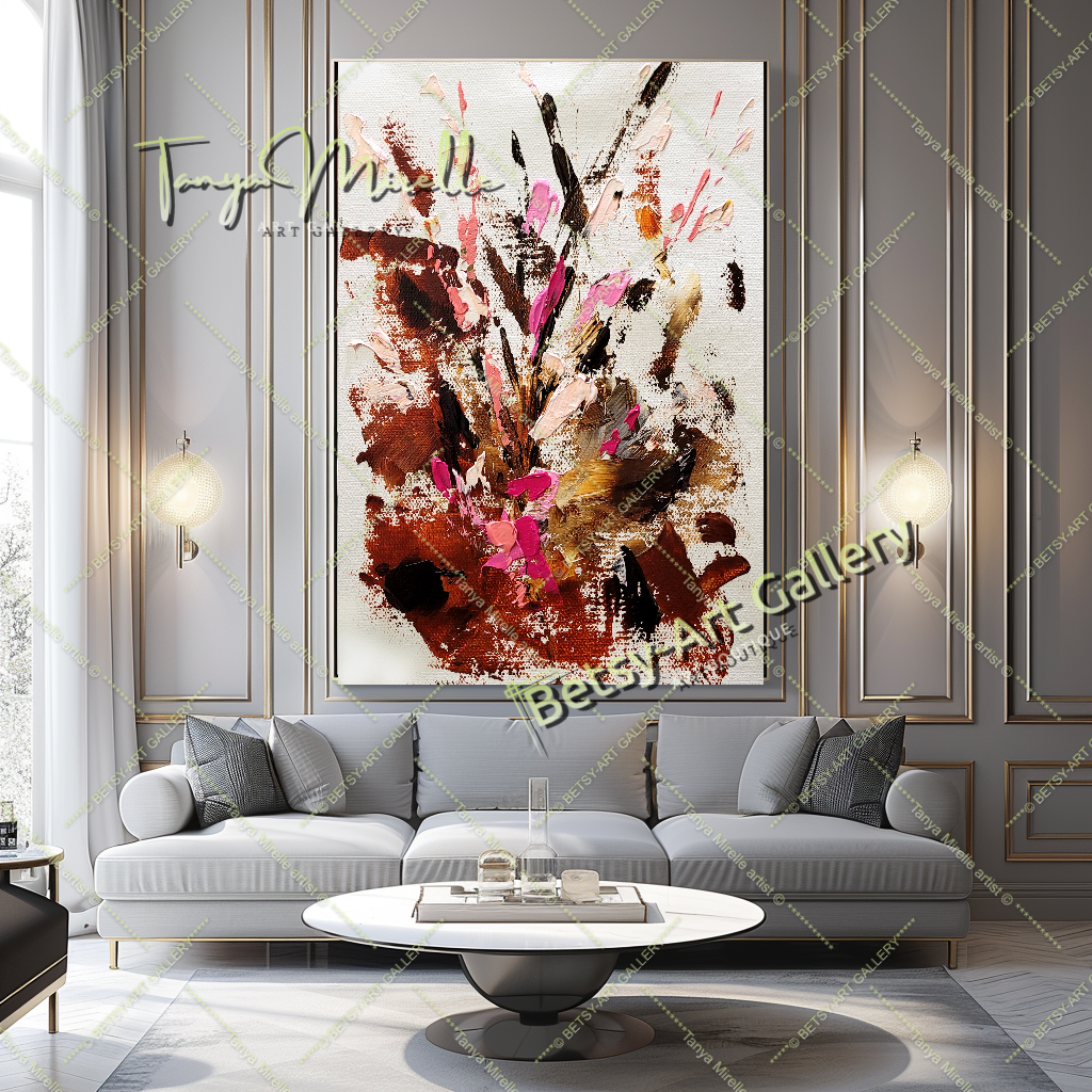 {{ product.title }} canvas artwork by Tanya Mirelle – modern wall decor – original artwork for home, living room, office, or gallery