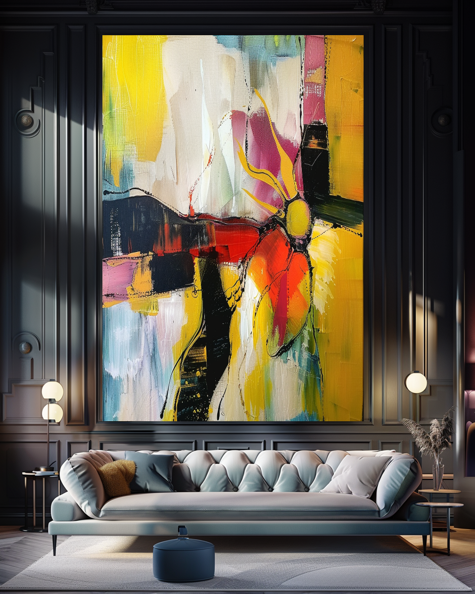 {{ product.title }} canvas artwork by Tanya Mirelle – modern wall decor – original artwork for home, living room, office, or gallery