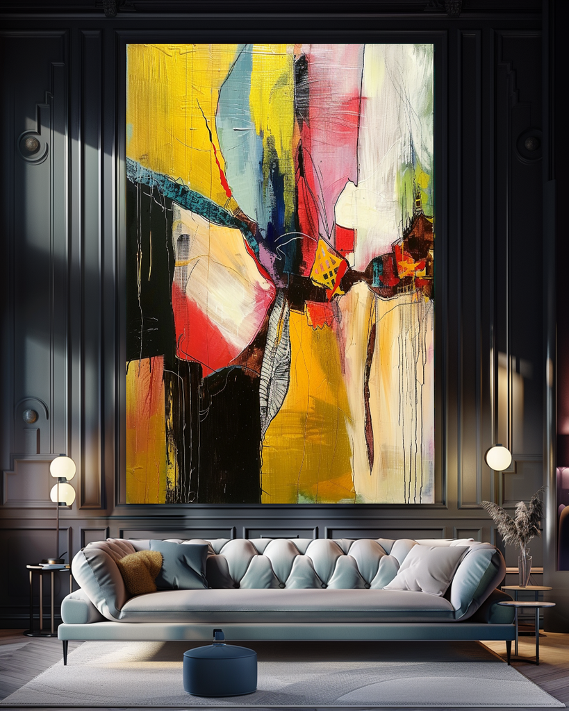 Bold Abstract Impasto Oil Painting – Modern Textured Canvas Art for Living Room – Large – Oil on Canvas – {{ product.title }} canvas artwork by Tanya Mirelle – modern wall decor – original artwork for home, living room, office, or gallery – original artwork by BETSY-ART GALLERY