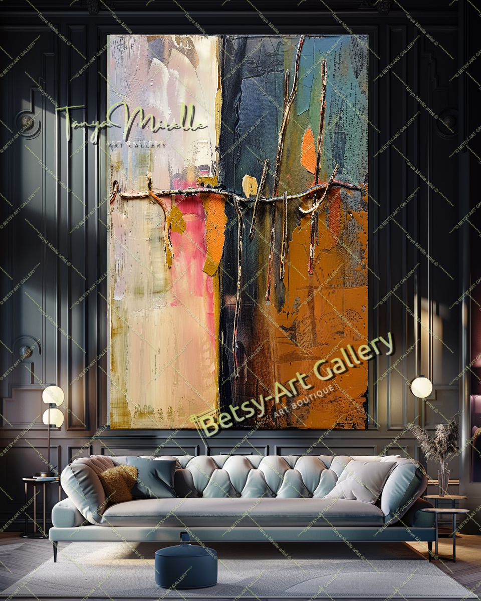 Colorful Abstract Painting – Contemporary Wall Art #136