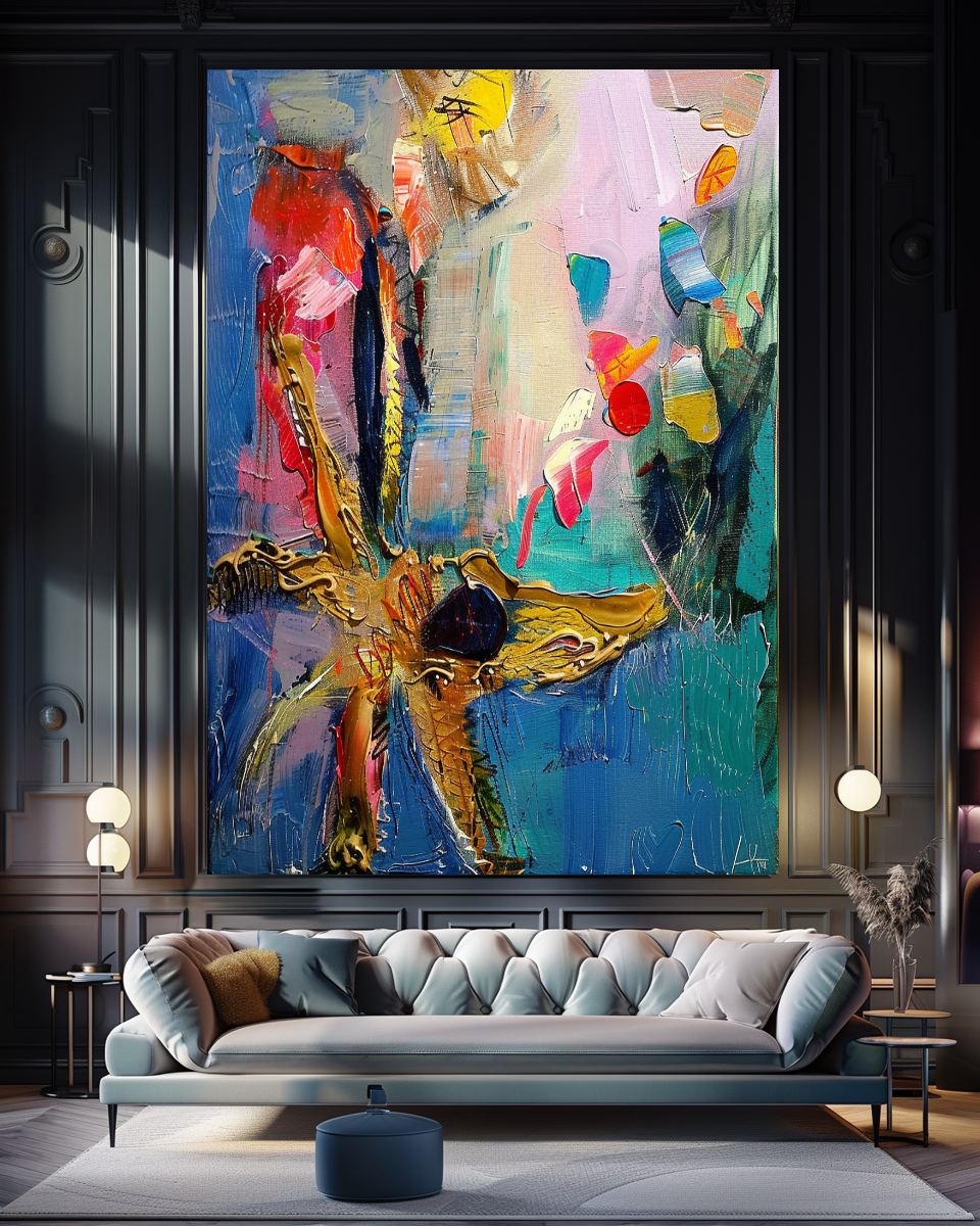 {{ product.title }} canvas artwork by Tanya Mirelle – modern wall decor – original artwork for home, living room, office, or gallery