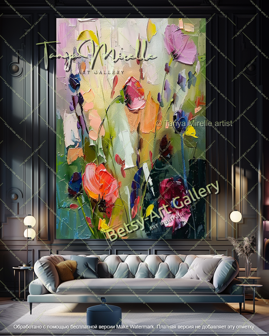 {{ product.title }} canvas artwork by Tanya Mirelle – modern wall decor – original artwork for home, living room, office, or gallery