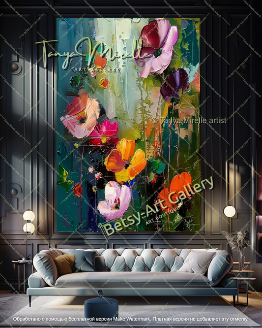 {{ product.title }} canvas artwork by Tanya Mirelle – modern wall decor – original artwork for home, living room, office, or gallery
