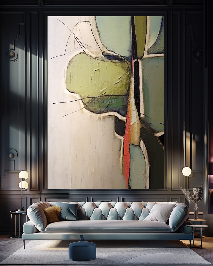 Unique Abstract Impasto Oil Painting on Canvas - Modern Wall Art for Living room – Large – Oil on Canvas – {{ product.title }} canvas artwork by Tanya Mirelle – modern wall decor – original artwork for home, living room, office, or gallery – original artwork by BETSY-ART GALLERY