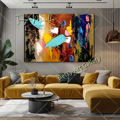 {{ product.title }} canvas artwork by Tanya Mirelle – modern wall decor – original artwork for home, living room, office, or gallery