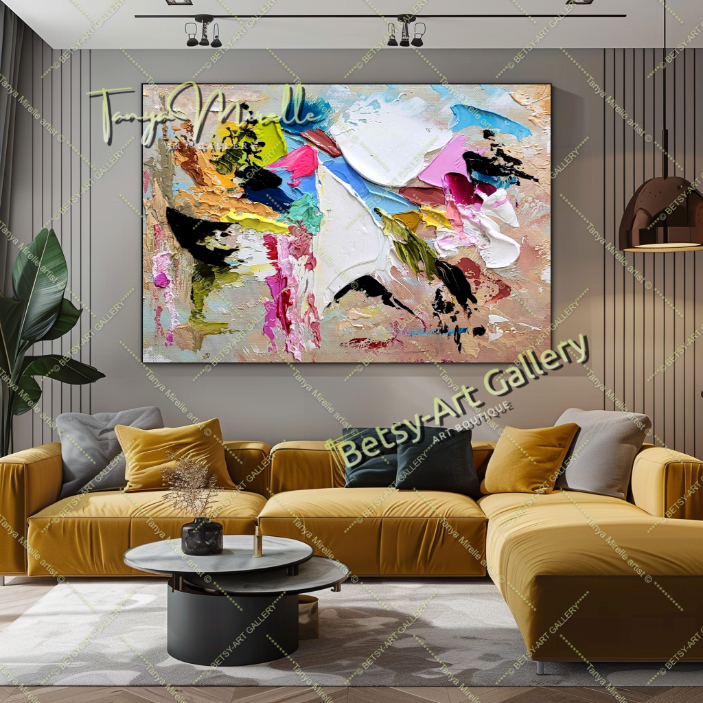 {{ product.title }} canvas artwork by Tanya Mirelle – modern wall decor – original artwork for home, living room, office, or gallery
