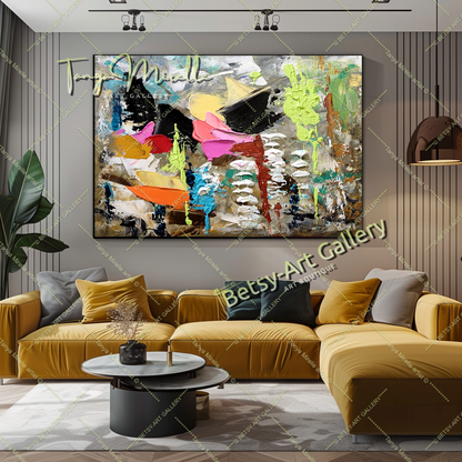 {{ product.title }} canvas artwork by Tanya Mirelle – modern wall decor – original artwork for home, living room, office, or gallery