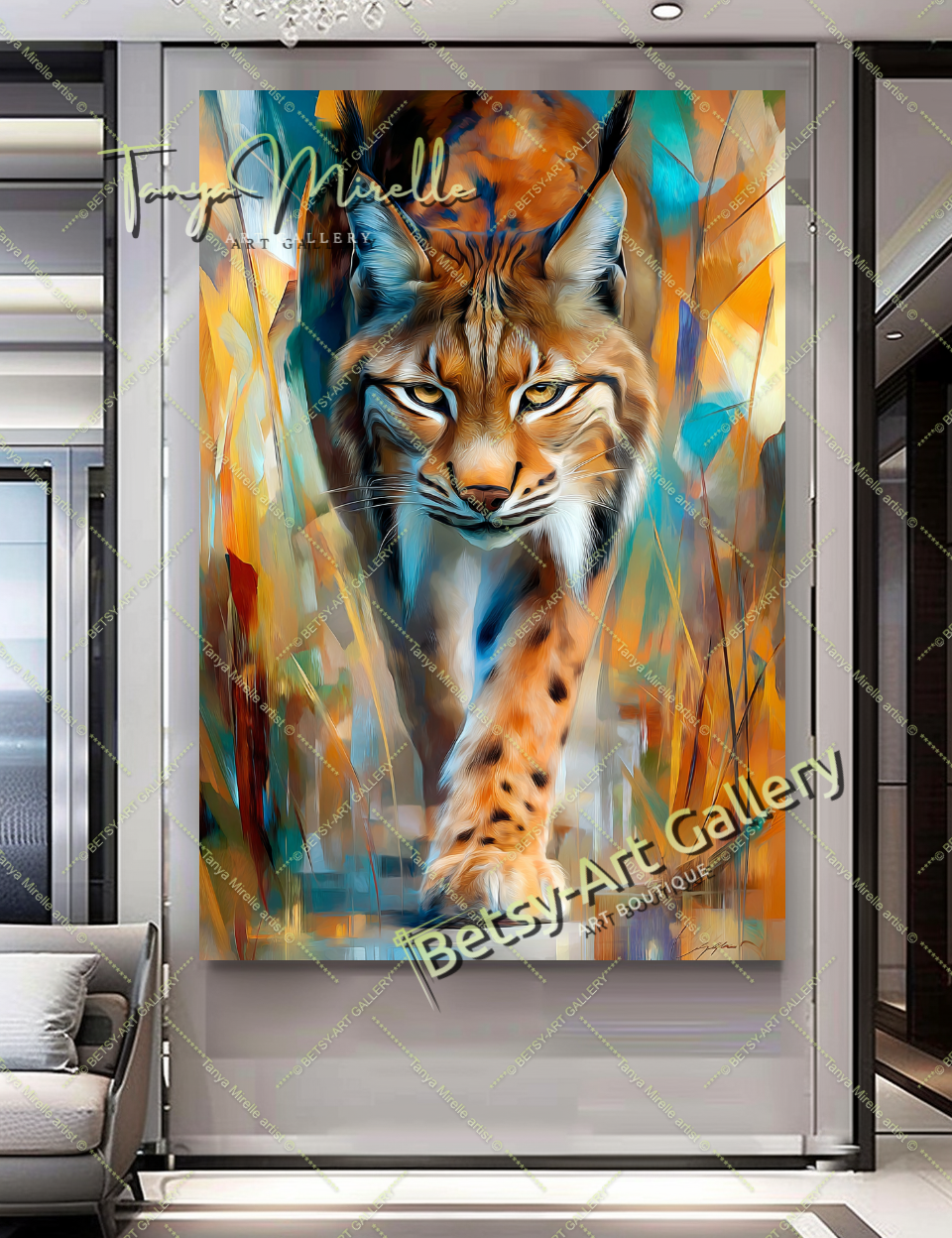 {{ product.title }} canvas artwork by Tanya Mirelle – modern wall decor – original artwork for home, living room, office, or gallery