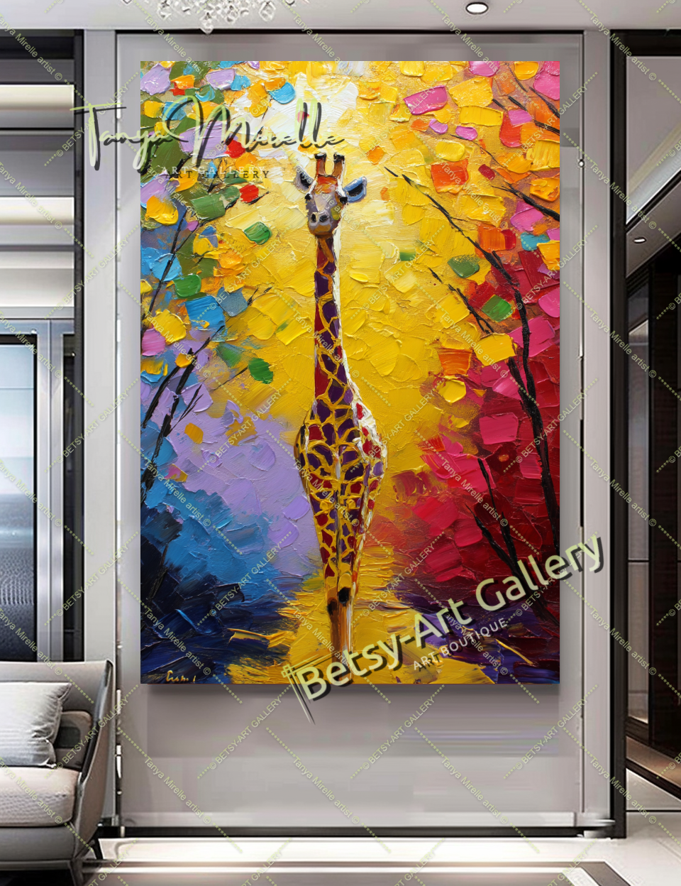 {{ product.title }} – {{ product.metafields.size | default: "Large" }} {{ product.metafields.technique | default: "Oil on Canvas" }} – {% if image.alt != blank %}{{ image.alt }}{% else %}{% if forloop.index0 == 0 %}Main view{% elsif forloop.index0 <= 2 %}Detail view{% else %}Close-up impasto texture{% endif %}{% endif %} by Tanya Mirelle – original artwork for home, living room, office, or gallery