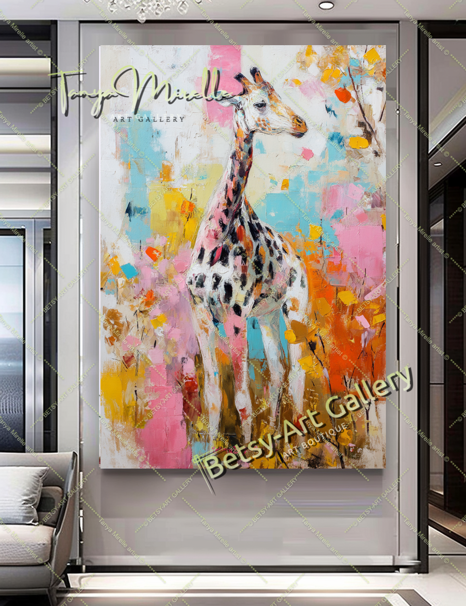 {{ product.title }} canvas artwork by Tanya Mirelle – modern wall decor – original artwork for home, living room, office, or gallery