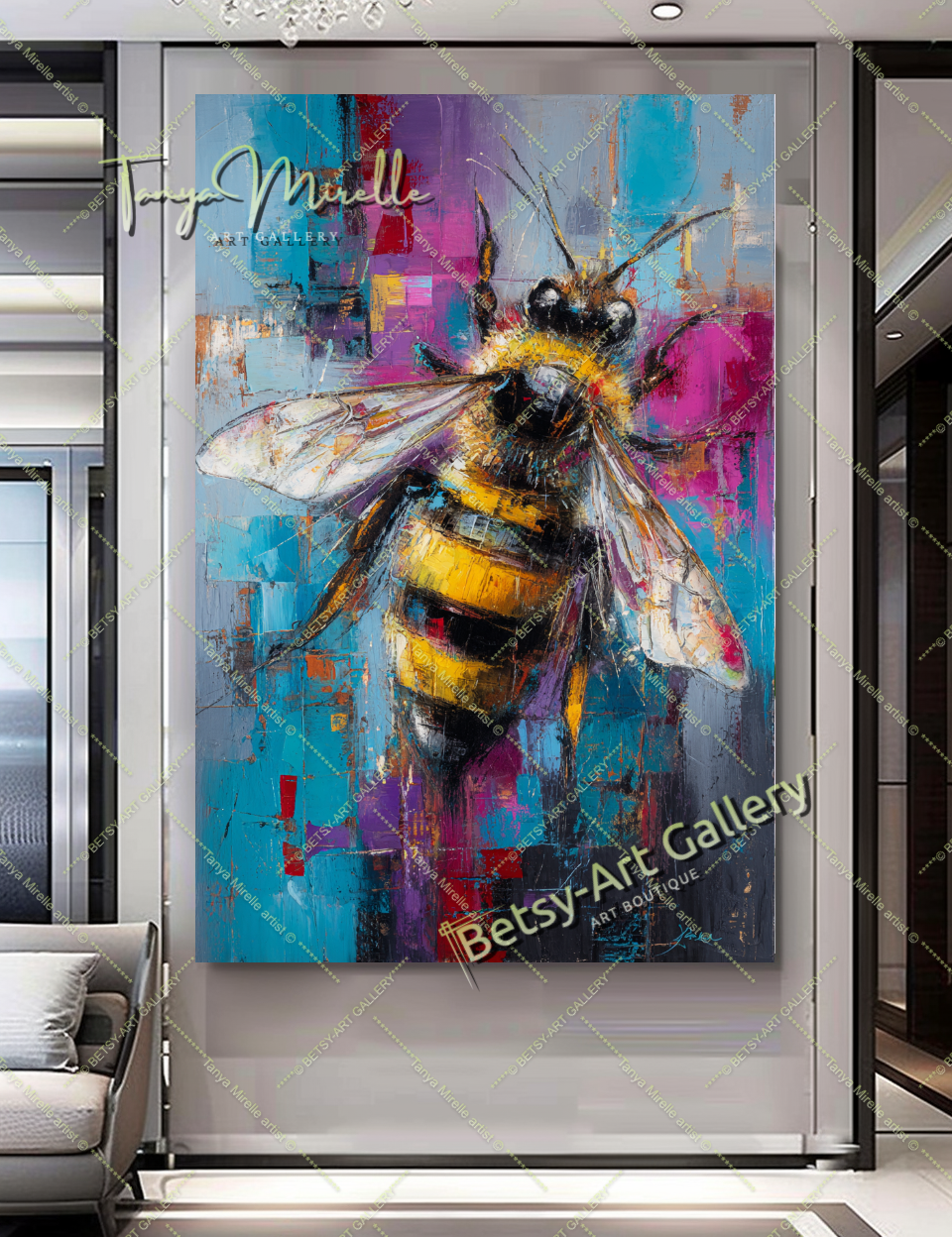 {{ product.title }} – {{ product.metafields.size | default: "Large" }} {{ product.metafields.technique | default: "Oil on Canvas" }} – {% if image.alt != blank %}{{ image.alt }}{% else %}{% if forloop.index0 == 0 %}Main view{% elsif forloop.index0 <= 2 %}Detail view{% else %}Close-up impasto texture{% endif %}{% endif %} by Tanya Mirelle – original artwork for home, living room, office, or gallery