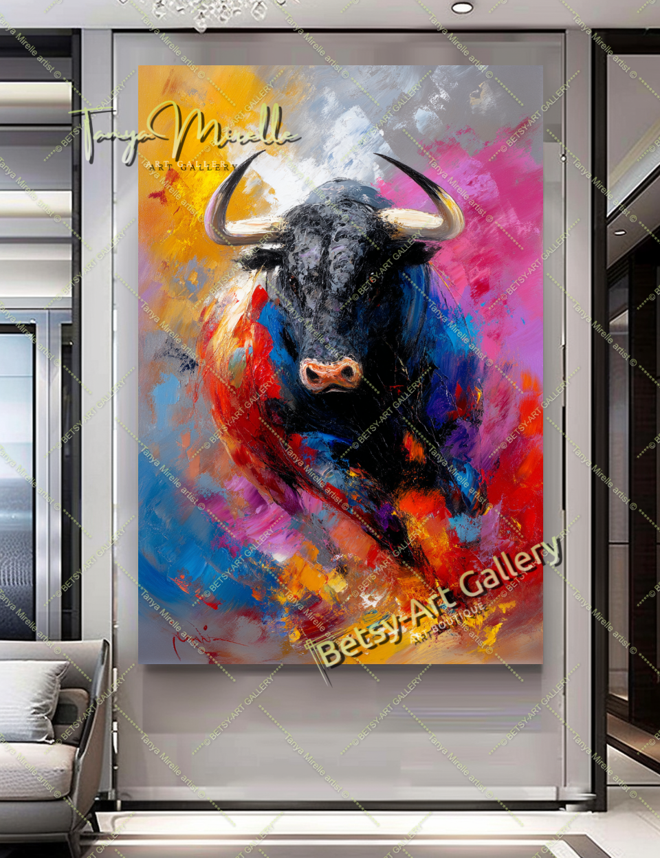 {{ product.title }} – {{ product.metafields.size | default: "Large" }} {{ product.metafields.technique | default: "Oil on Canvas" }} – {% if image.alt != blank %}{{ image.alt }}{% else %}{% if forloop.index0 == 0 %}Main view{% elsif forloop.index0 <= 2 %}Detail view{% else %}Close-up impasto texture{% endif %}{% endif %} by Tanya Mirelle – original artwork for home, living room, office, or gallery