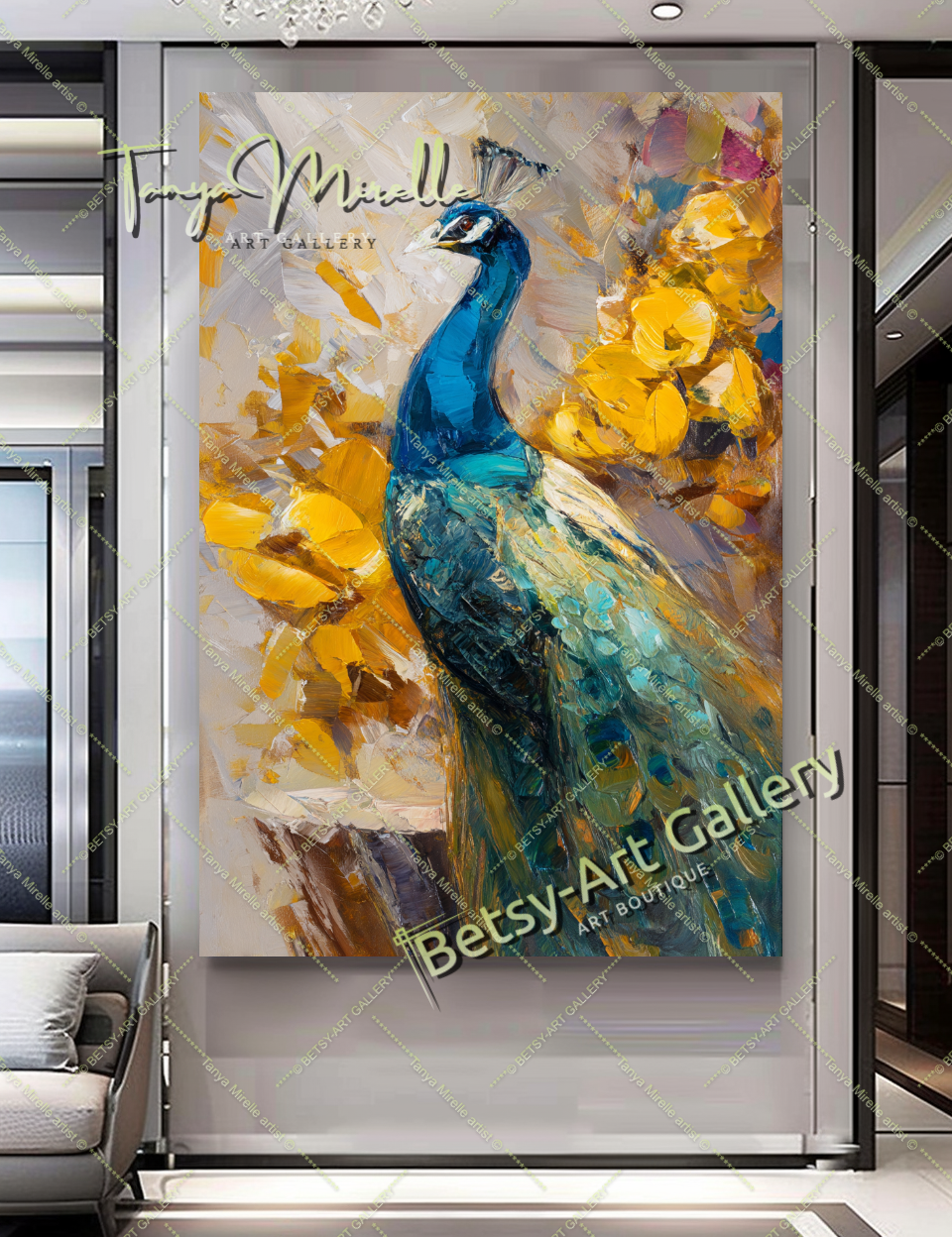{{ product.title }} canvas artwork by Tanya Mirelle – modern wall decor – original artwork for home, living room, office, or gallery