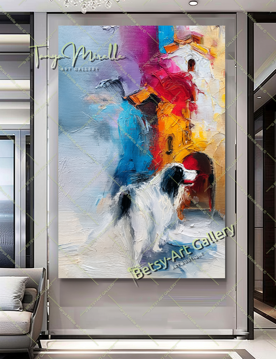 {{ product.title }} canvas artwork by Tanya Mirelle – modern wall decor – original artwork for home, living room, office, or gallery