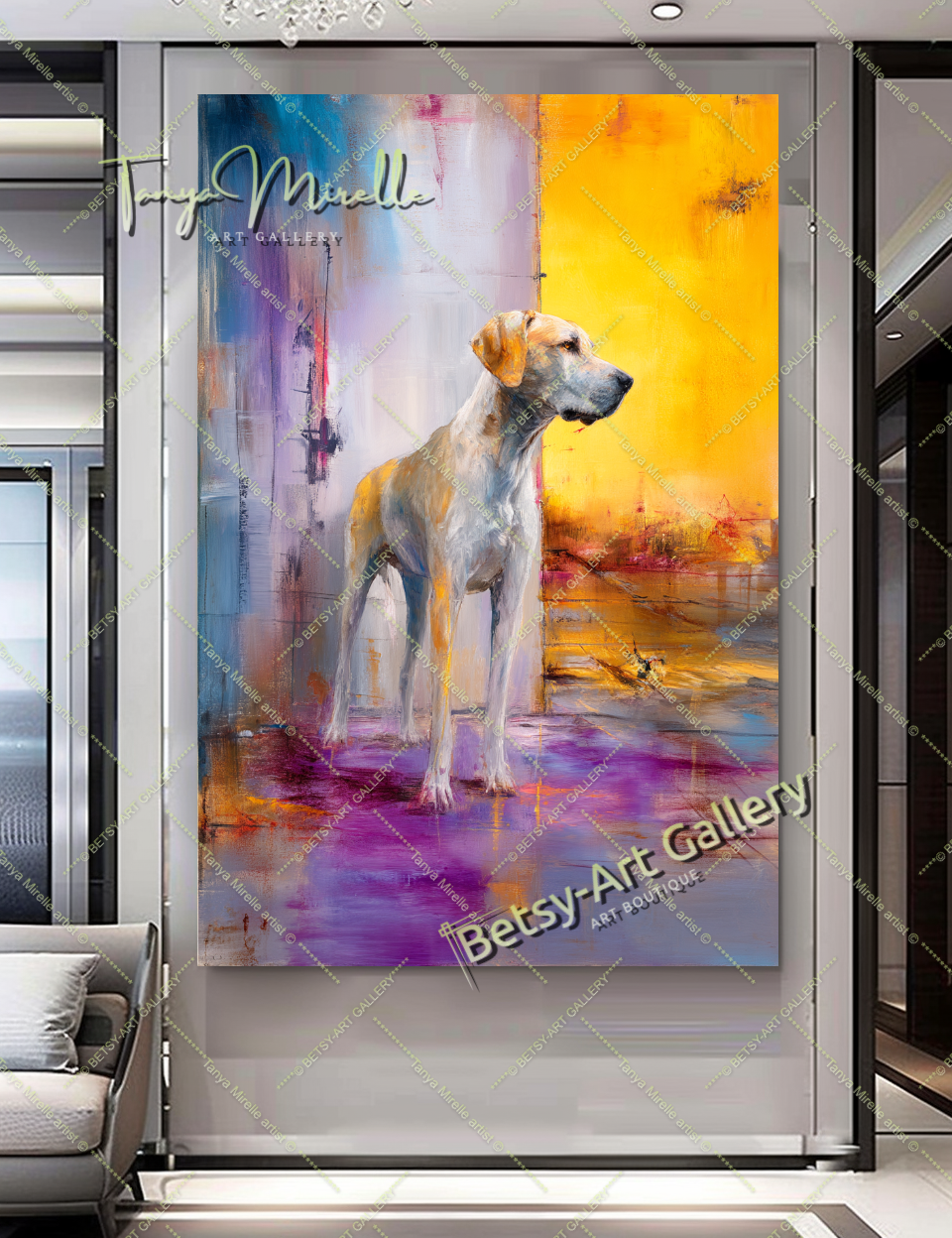 {{ product.title }} canvas artwork by Tanya Mirelle – modern wall decor – original artwork for home, living room, office, or gallery