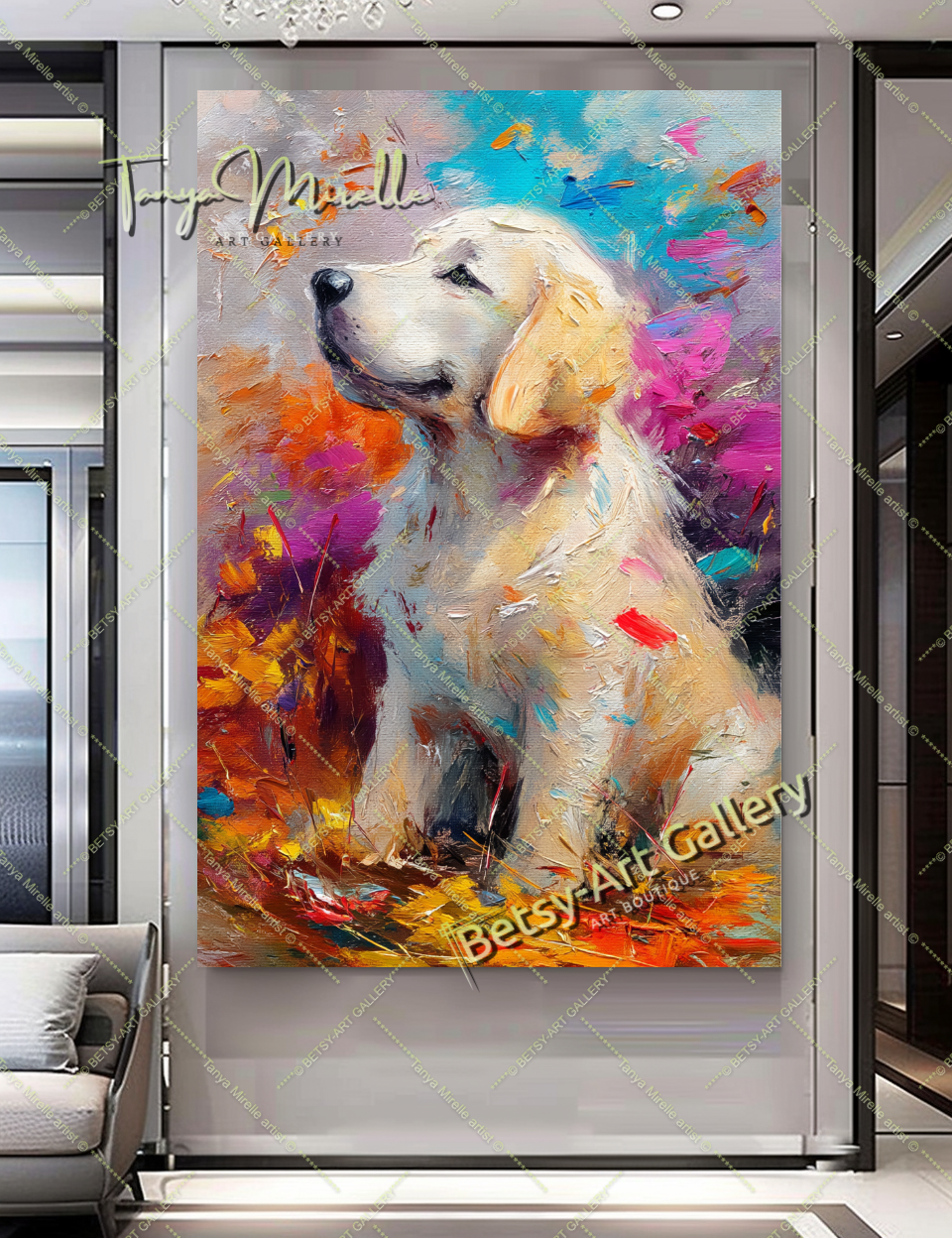 {{ product.title }} – {{ product.metafields.size | default: "Large" }} {{ product.metafields.technique | default: "Oil on Canvas" }} – {% if image.alt != blank %}{{ image.alt }}{% else %}{% if forloop.index0 == 0 %}Main view{% elsif forloop.index0 <= 2 %}Detail view{% else %}Close-up impasto texture{% endif %}{% endif %} by Tanya Mirelle – original artwork for home, living room, office, or gallery