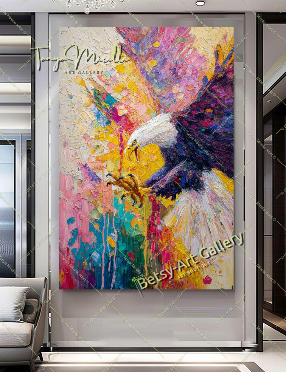 {{ product.title }} – {{ product.metafields.size | default: "Large" }} {{ product.metafields.technique | default: "Oil on Canvas" }} – {% if image.alt != blank %}{{ image.alt }}{% else %}{% if forloop.index0 == 0 %}Main view{% elsif forloop.index0 <= 2 %}Detail view{% else %}Close-up impasto texture{% endif %}{% endif %} by Tanya Mirelle – original artwork for home, living room, office, or gallery