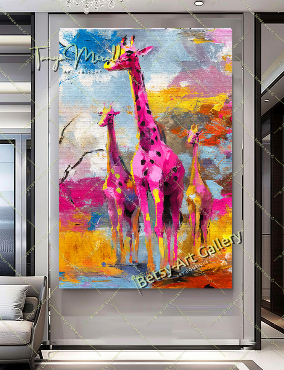 {{ product.title }} – {{ product.metafields.size | default: "Large" }} {{ product.metafields.technique | default: "Oil on Canvas" }} – {% if image.alt != blank %}{{ image.alt }}{% else %}{% if forloop.index0 == 0 %}Main view{% elsif forloop.index0 <= 2 %}Detail view{% else %}Close-up impasto texture{% endif %}{% endif %} by Tanya Mirelle – original artwork for home, living room, office, or gallery