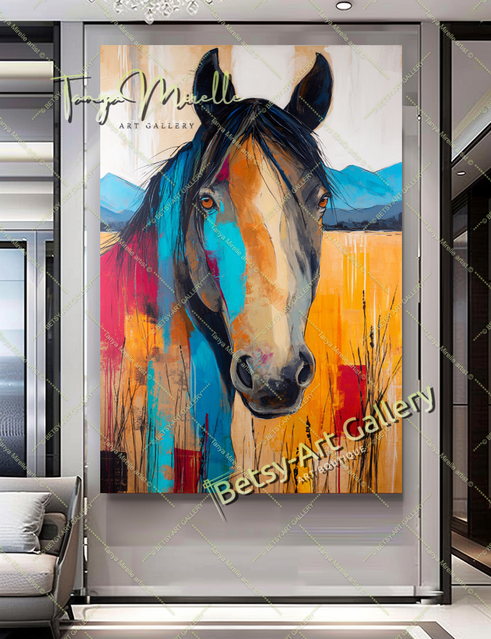 {{ product.title }} canvas artwork by Tanya Mirelle – modern wall decor – original artwork for home, living room, office, or gallery