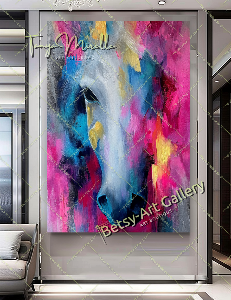 {{ product.title }} – {{ product.metafields.size | default: "Large" }} {{ product.metafields.technique | default: "Oil on Canvas" }} – {% if image.alt != blank %}{{ image.alt }}{% else %}{% if forloop.index0 == 0 %}Main view{% elsif forloop.index0 <= 2 %}Detail view{% else %}Close-up impasto texture{% endif %}{% endif %} by Tanya Mirelle – original artwork for home, living room, office, or gallery