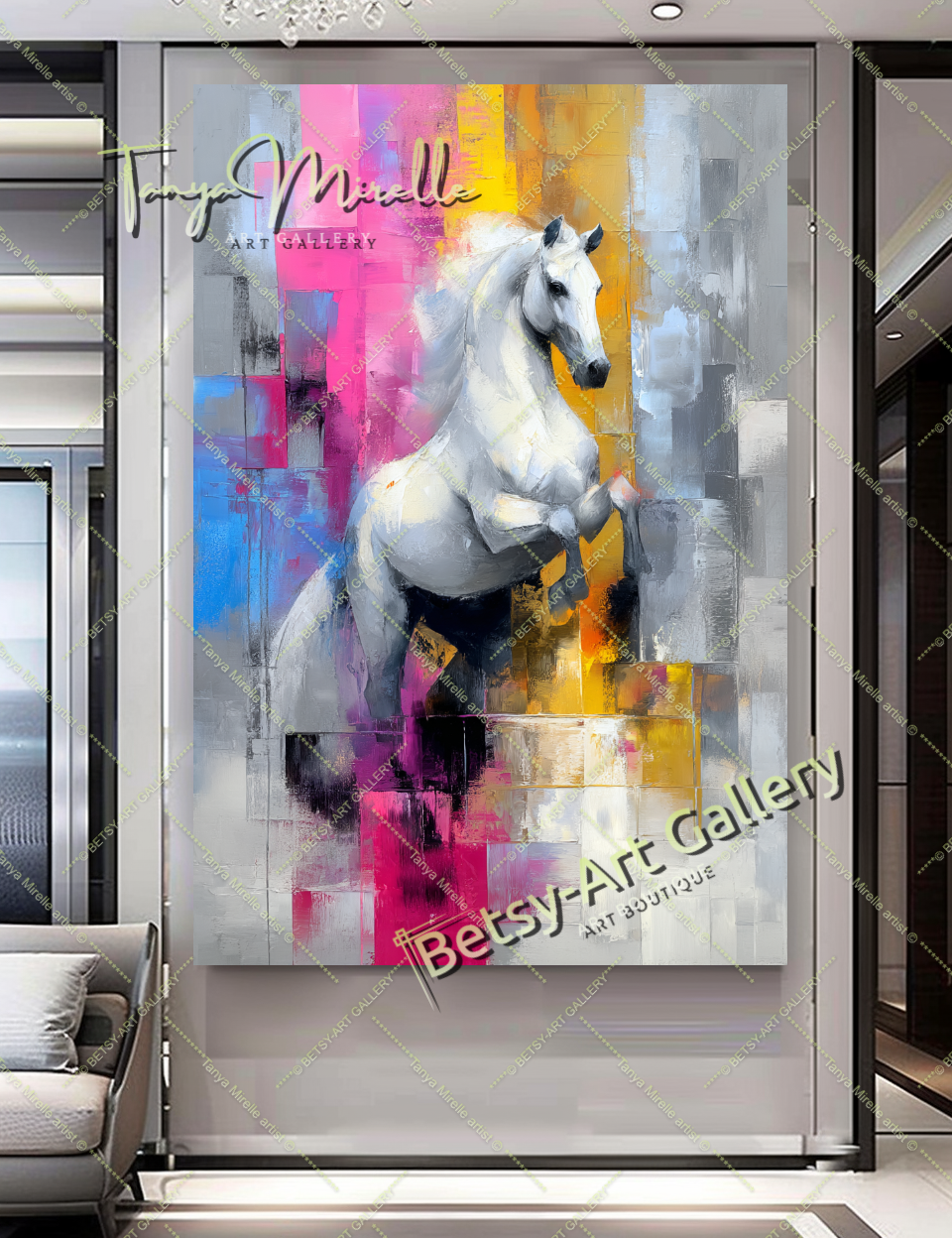 {{ product.title }} canvas artwork by Tanya Mirelle – modern wall decor – original artwork for home, living room, office, or gallery
