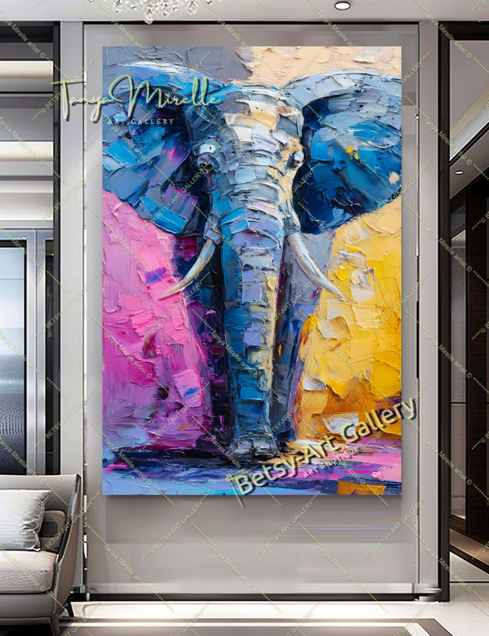 {{ product.title }} – {{ product.metafields.size | default: "Large" }} {{ product.metafields.technique | default: "Oil on Canvas" }} – {% if image.alt != blank %}{{ image.alt }}{% else %}{% if forloop.index0 == 0 %}Main view{% elsif forloop.index0 <= 2 %}Detail view{% else %}Close-up impasto texture{% endif %}{% endif %} by Tanya Mirelle – original artwork for home, living room, office, or gallery