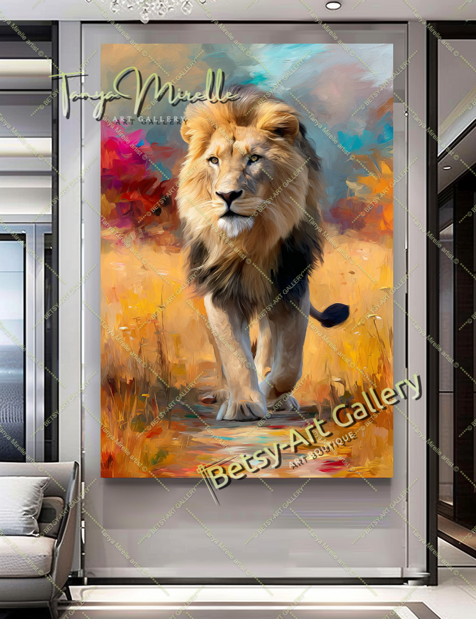 {{ product.title }} canvas artwork by Tanya Mirelle – modern wall decor – original artwork for home, living room, office, or gallery